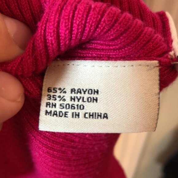 L Anne Klein Pink Ribbed Knit Sweater - Picture 5 of 7